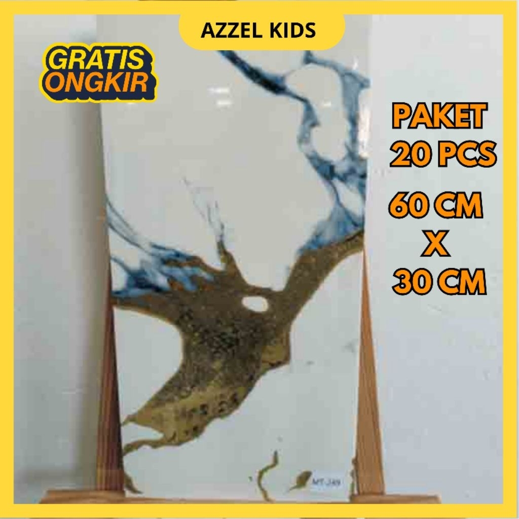 wallpaper foam marble / wallpaper dapur / wallpaper kamar mandi anti noda anti air sudah ada lem uku