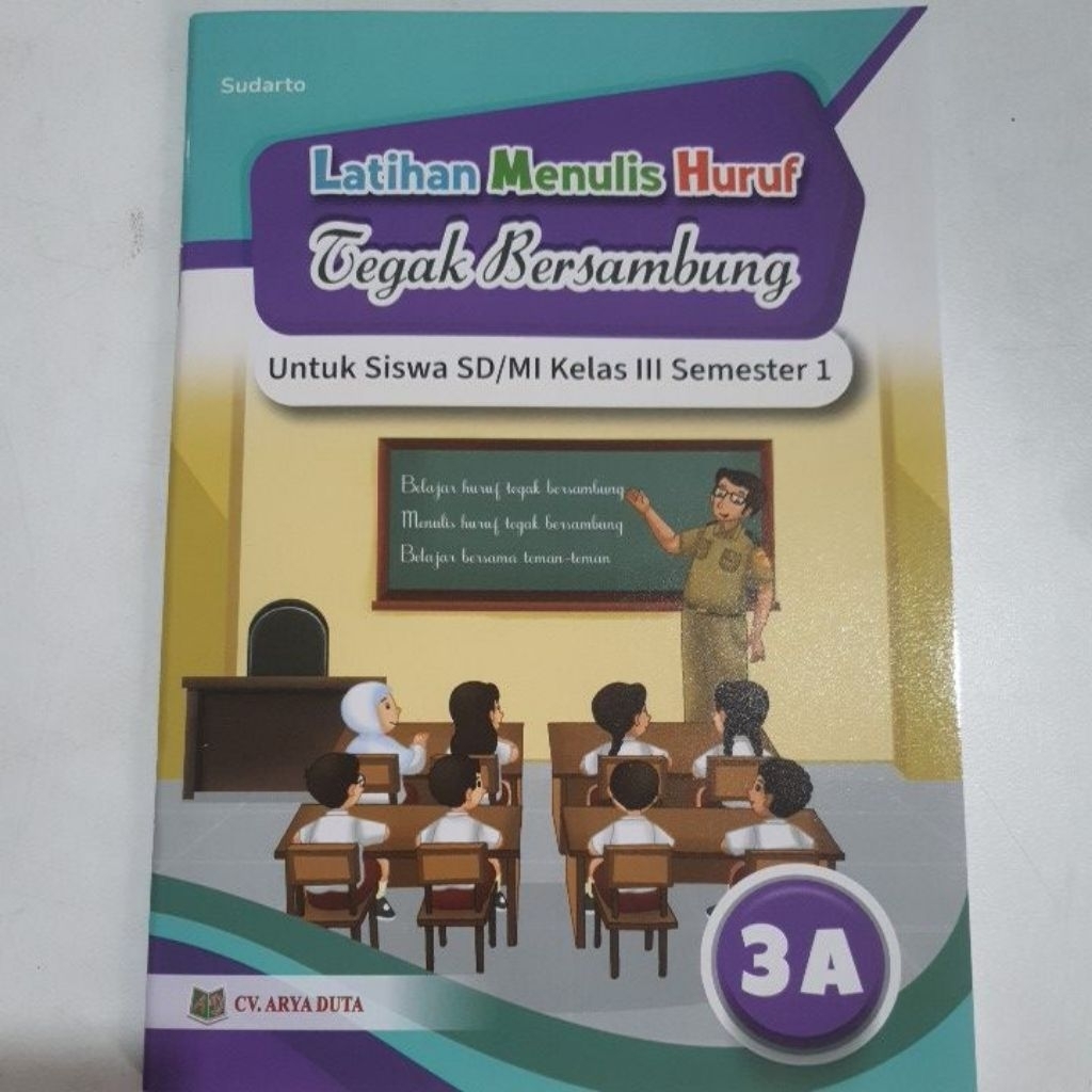 Latihan Menulis Huruf Tegak Bersambung kelas 3A Semester 1