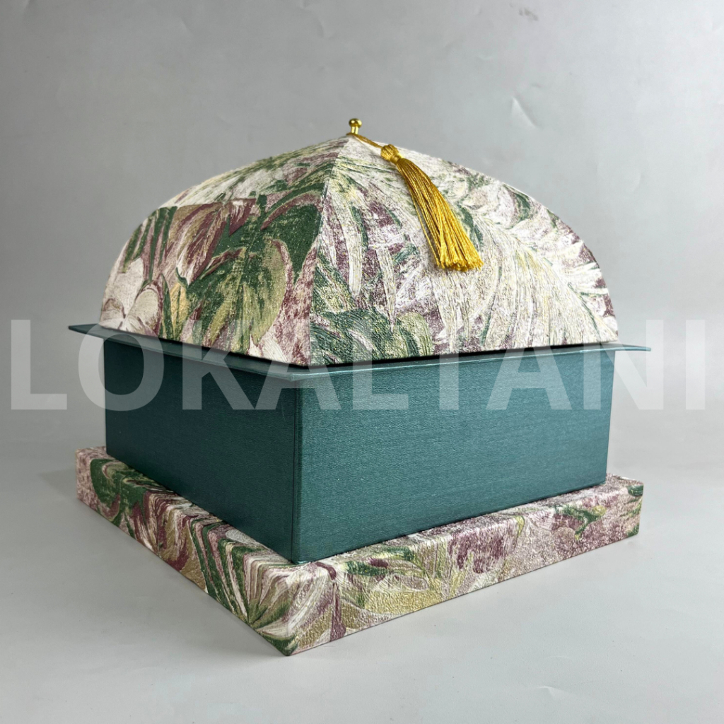 Box Lebaran Kuba Masjid / Hampers Lebaran / Box Kue Kering 4 Toples 250gr