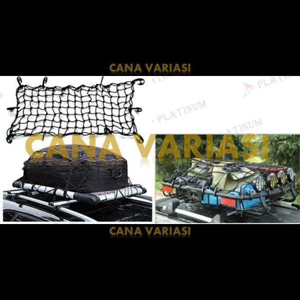 Tali Jaring Rack Bagasi Atas Mobil / Aksesoris Mobil Bagasi Atas PLATINUM
