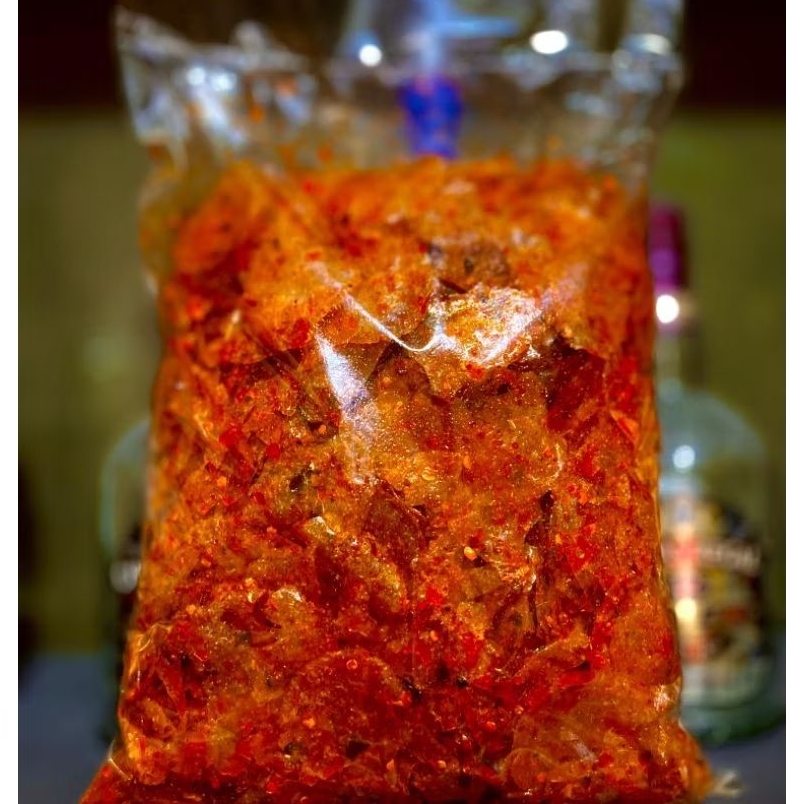 

keripik kripca pedas daun jeruk kemasan 500 gram