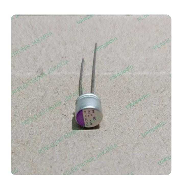 RH9044 elco elko 6.8uf 8u8 6.8 uf 25v 25volt 25 volt by PCM LTC GLODOK