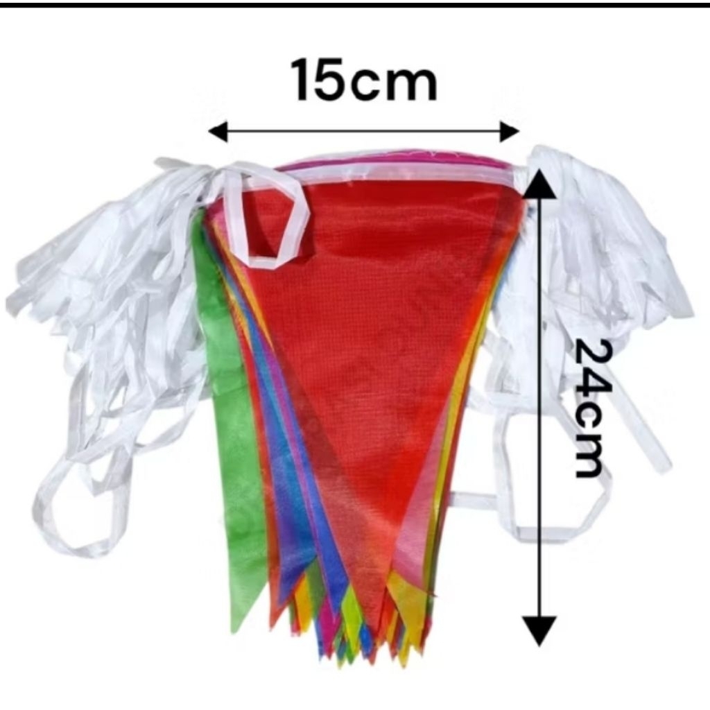 Bendera warna warni kain polyester Umbul Umbul berkualitas