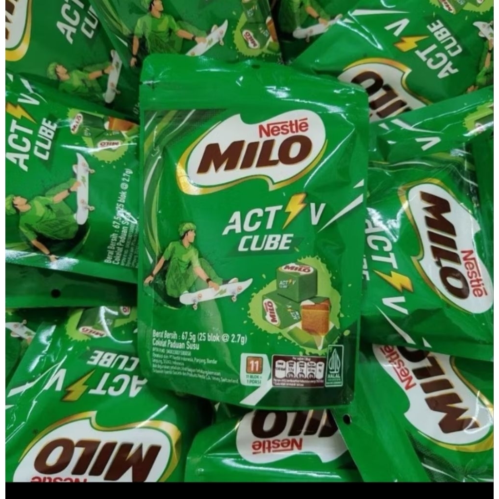 

Nestle Milo Active Cube isi 100 dan 25 pcs