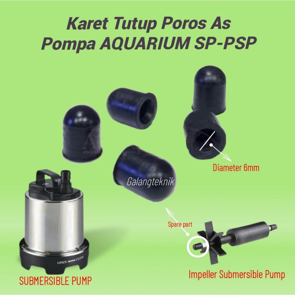 Karet Tutup Poros As Pompa AQUARIUM SP PSP