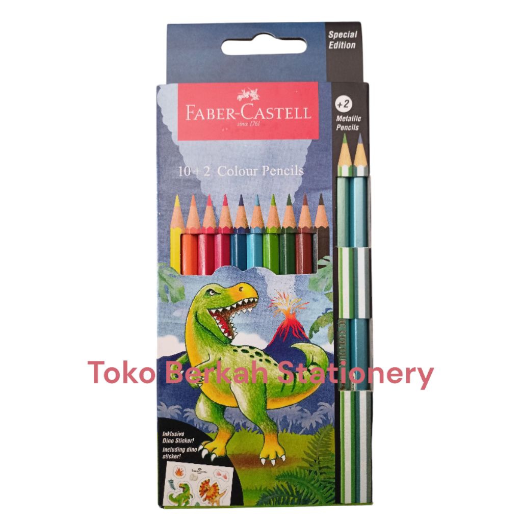 

Faber-Castell Pensil 12 Warna Dino Special Edition