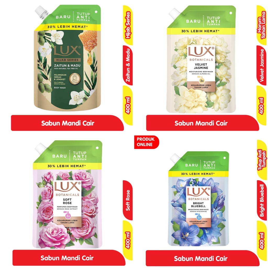 Lux sabun mandi cair 400 ml