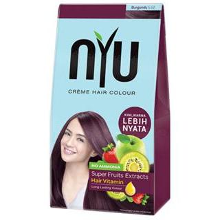 NYU CREME HAIR COLOUR BOX BURGUNDY (Semir rambut)