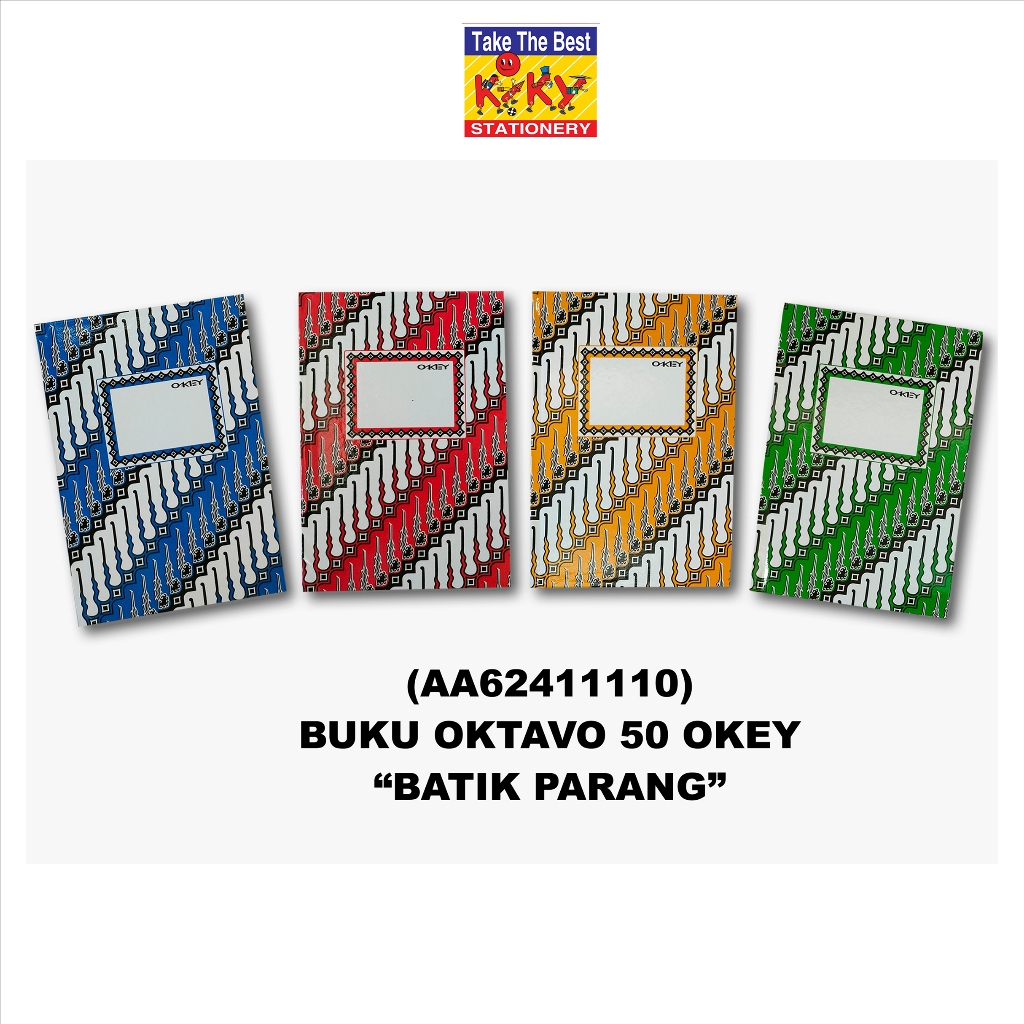 

OKEY Buku Hard Cover Oktavo Glossy / Mini Agenda (Uk. 10,5 x 16 cm) Isi 50 Lembar