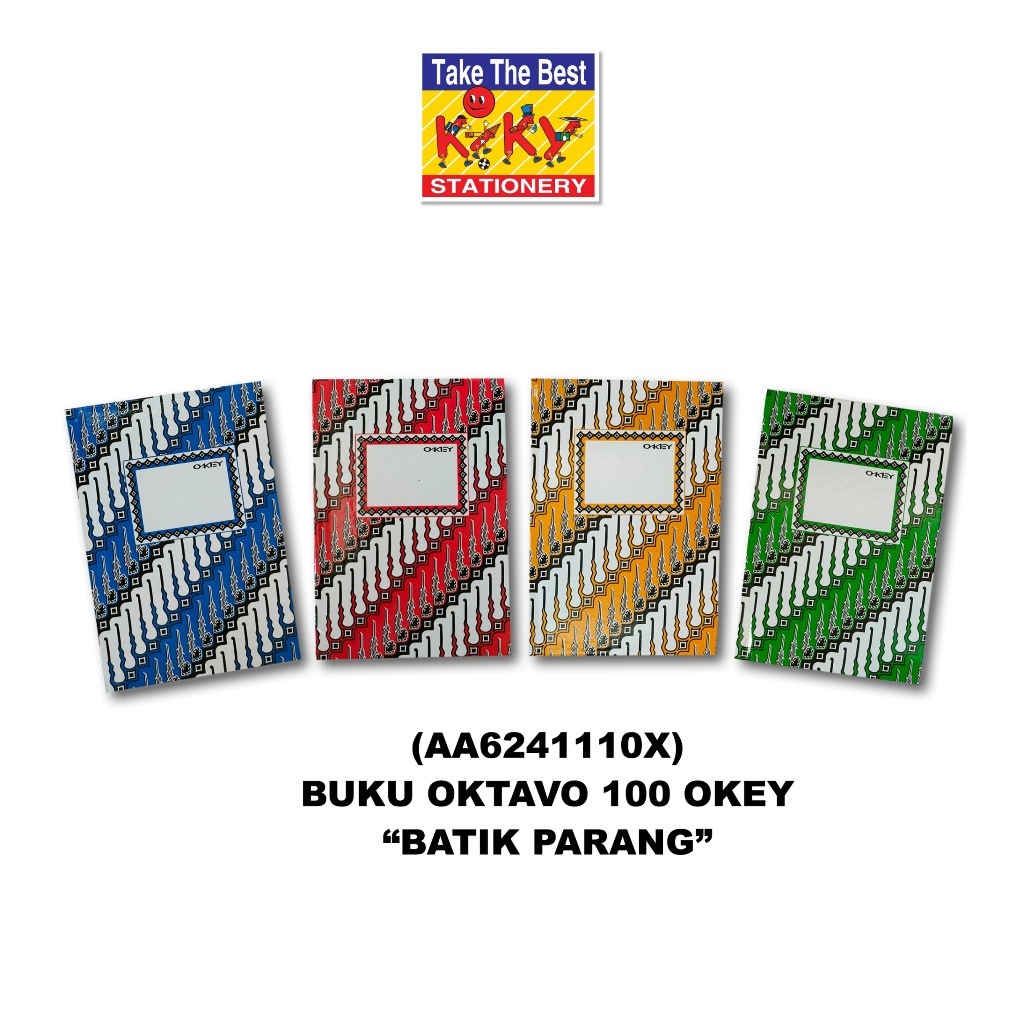 

OKEY Buku Hard Cover Oktavo Glossy / Mini Agenda (Uk. 10,5 x 16 cm) Isi 100 Lembar
