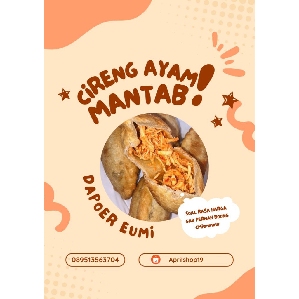 

Cireng ayam suwir mantull