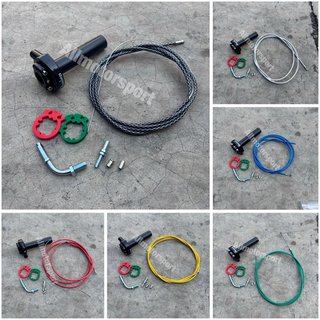 Gas spontan domino 2kabel plus L gas cnc plus kabel fu,vixion,Nmax,Scoopy,Mio,Vario125/150,beat Univ