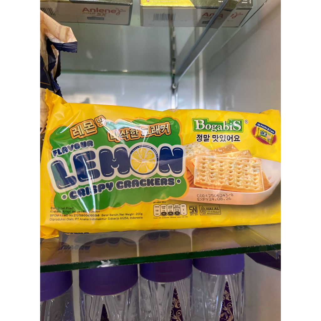 

BOGABIS BISKUIT LEMON CRISPY CRACKERS 10 Pack @5 Pcs