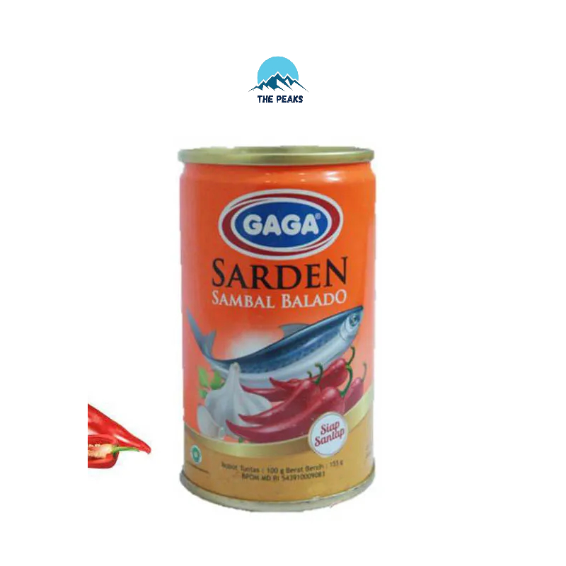 

(The Peaks) Gaga Sarden Sambal Balado 155Gr
