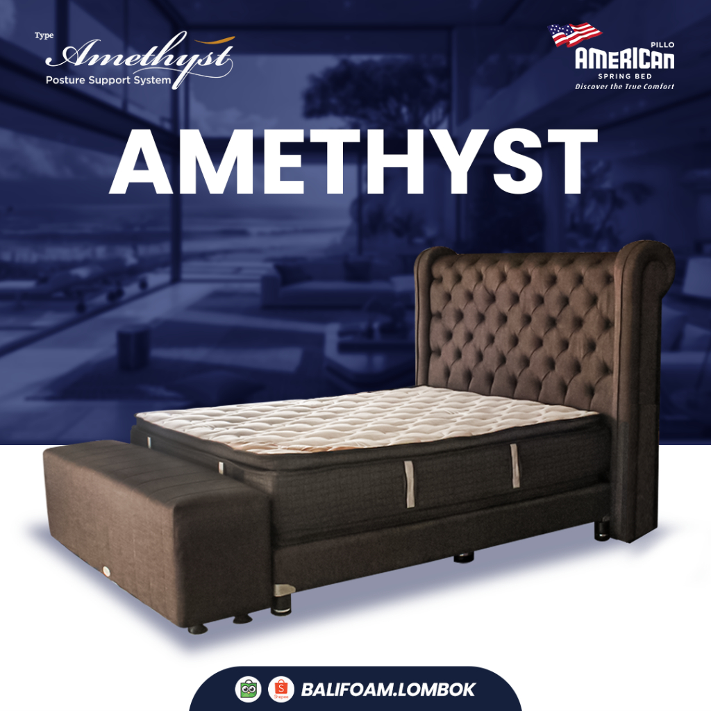 AMERICAN PILLO SET SPRING BED TYPE GRAND IMPERIAL AMETHYST