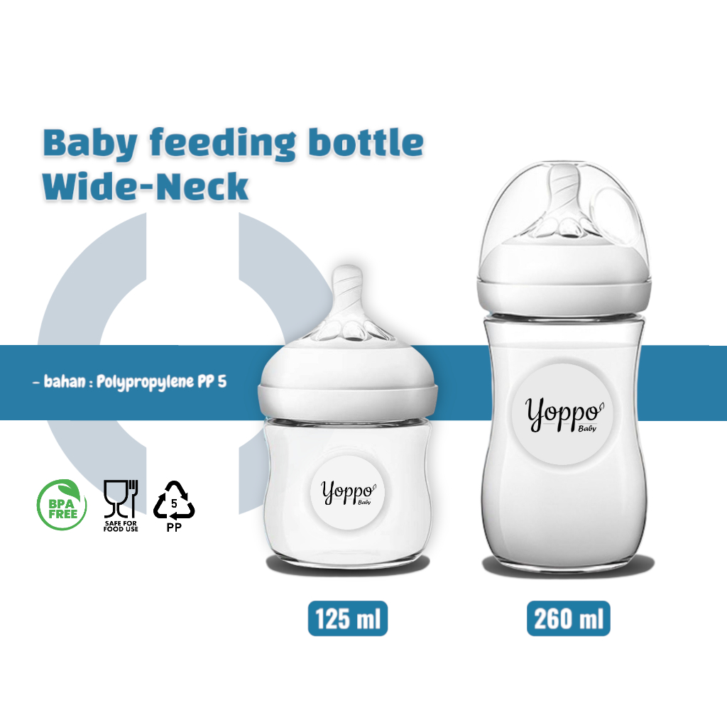 YOPPO BABY  Botol Susu Bayi Newborn Nipple Peristaltic Botol Susu Bayi Anti Kolik