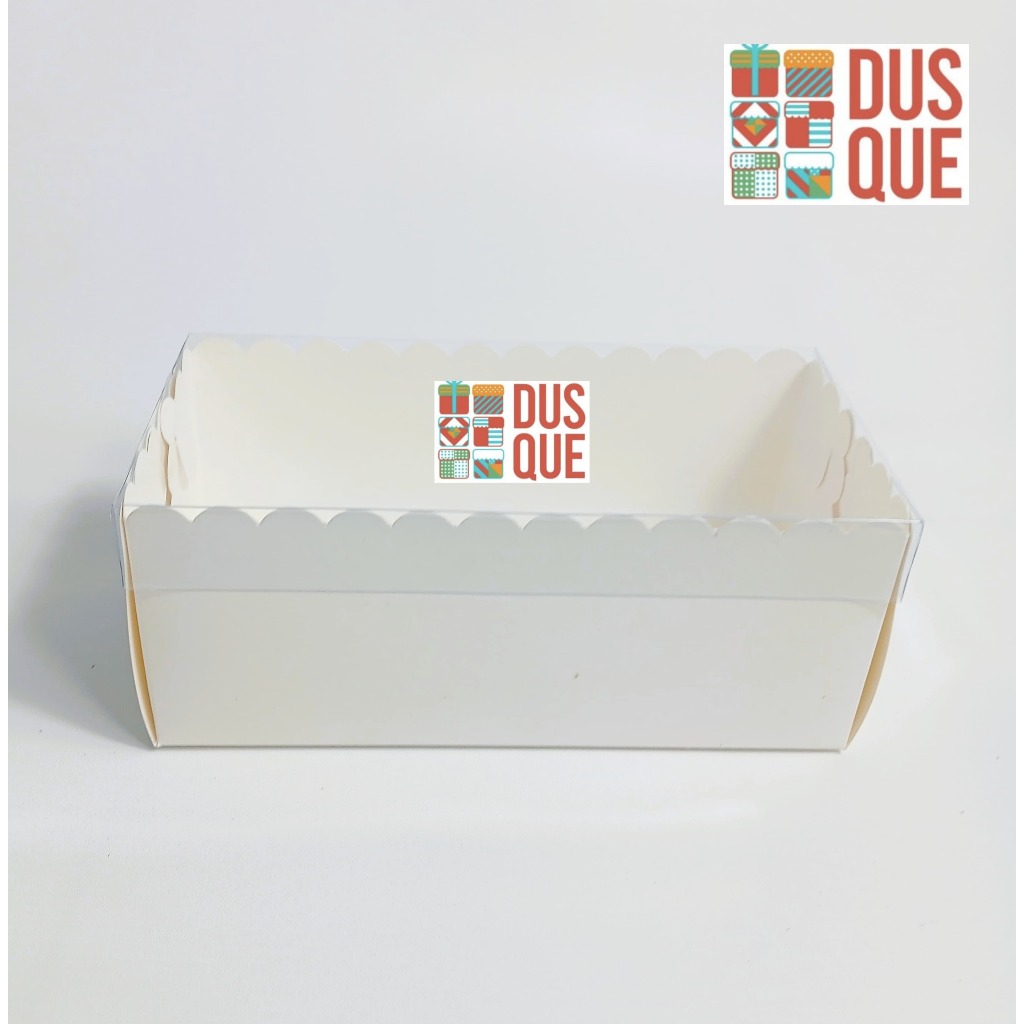 

Dus Kotak Kue Ivory Laminasi Putih Polos 12x25x8cm Laminasi Ivory Premium 12 x 25 x 8 Tutup Mika Full (10 Pcs)