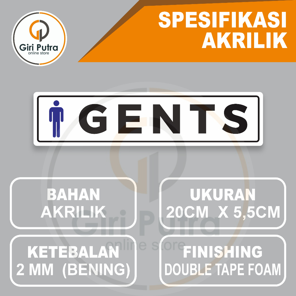 GENT / WC PRIA / AKRILIK TEMPEL