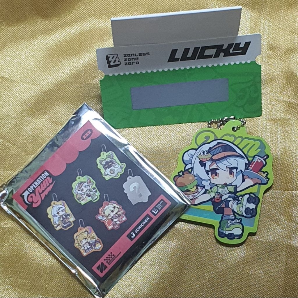 ZZZ x J Chicken Colaboration Merchandise Key Chain Anby (Stock Terakhir) - Official Merchandise