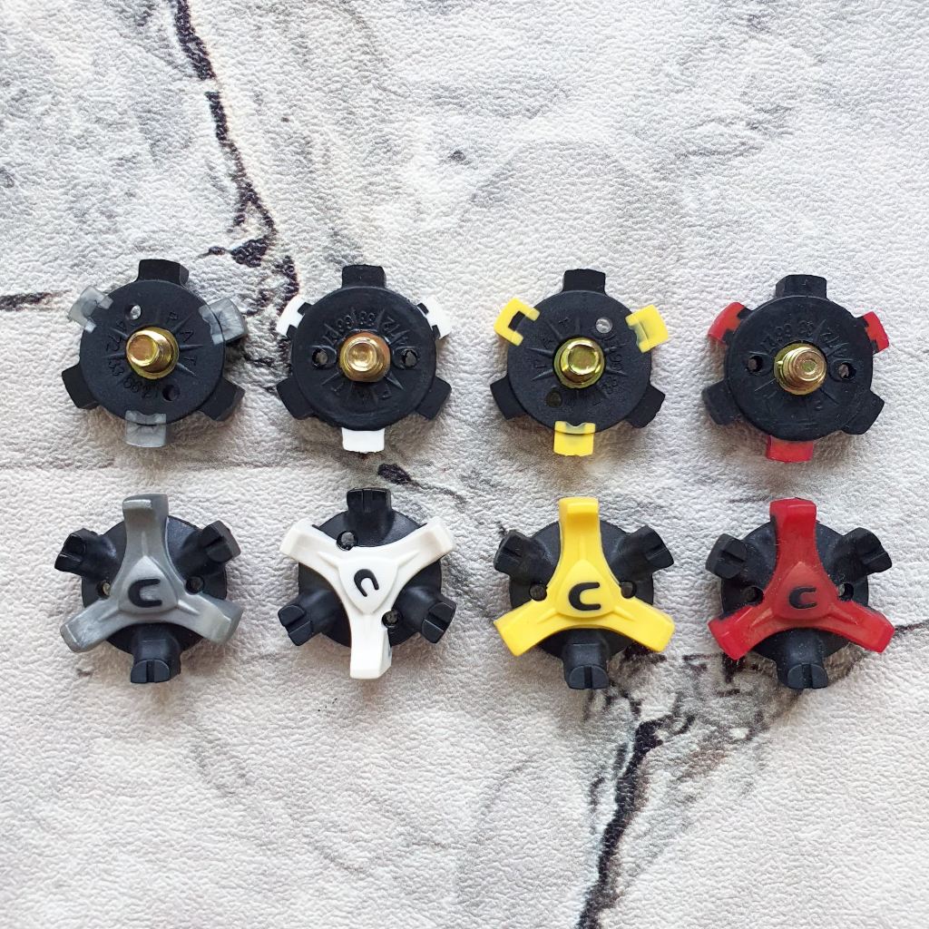Spike Golf Shoes - Spike Sepatu Golf Champs 14 Pcs - Golf Spikes Quick Rotating Spikes Paku Putar Ce