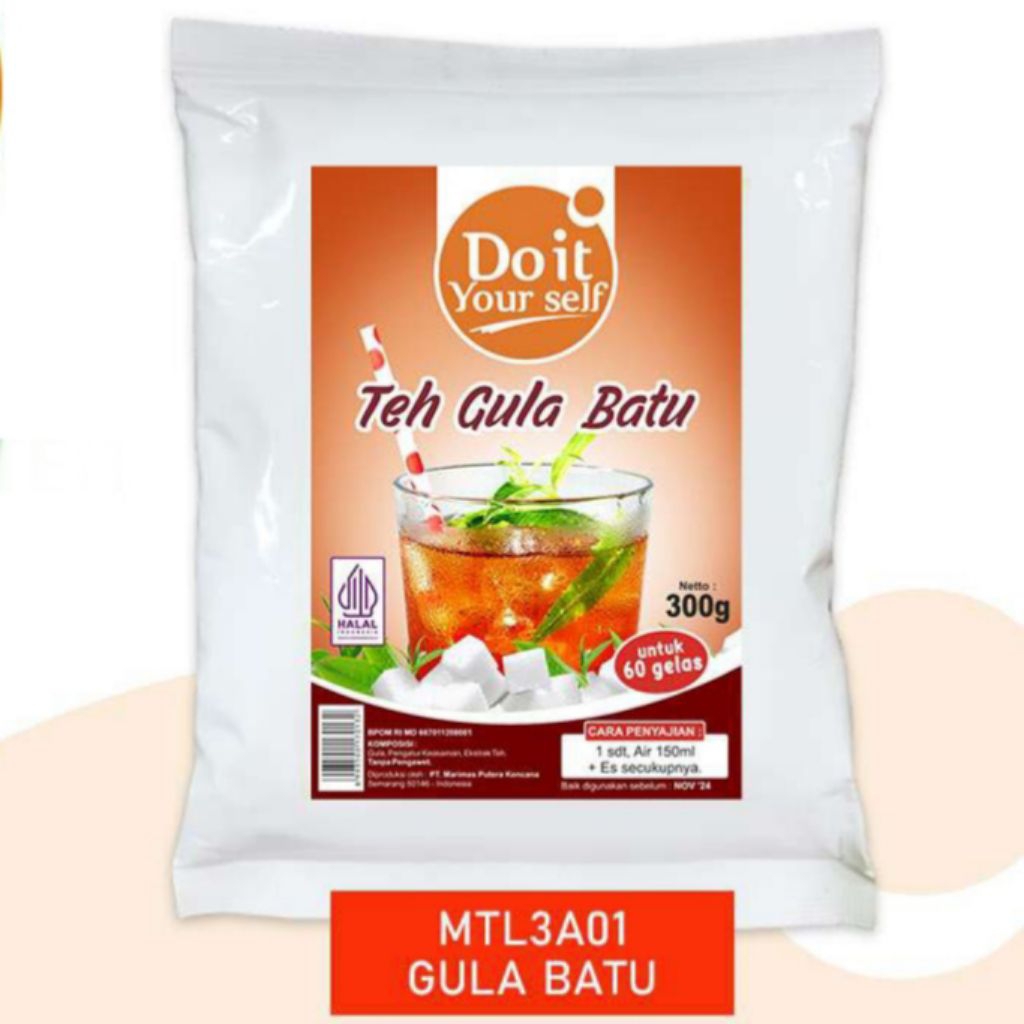 

DIY Powder Teh Gula Batu 300gr