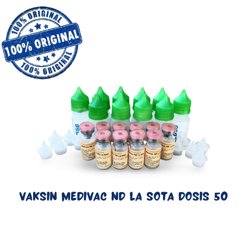 10 Vaksin Ayam Medivac Nd Lasota 50 Ekor