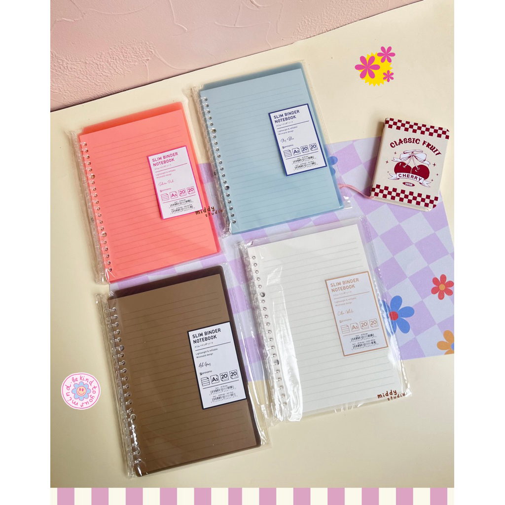 

Panmomo Slim File Binder Notebook A5 & B5 Ready Stock