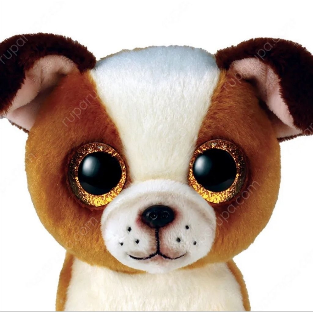 Ty Beanie Boos Boneka Hewan Hugo Dog Reguler Ty95329