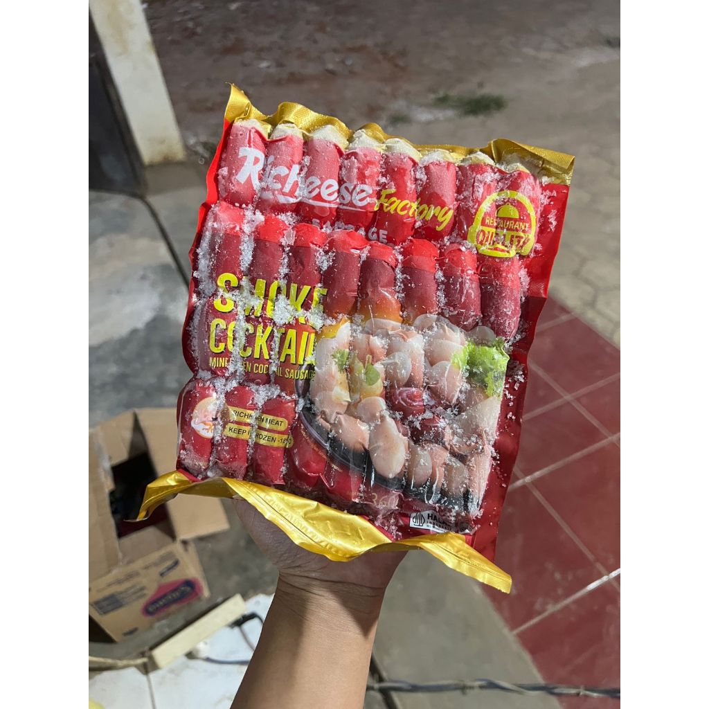 

Richeese Factory Sosis Smoke Cocktail - Ukuran Kemasan 360gr - Frozen Food