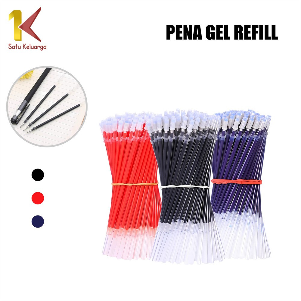

EC Satu Keluarga Refill Tinta Gel A6 Isi Tinta Pulpen Gel Cair Tinta Pena Isi Ulang 0.5MM