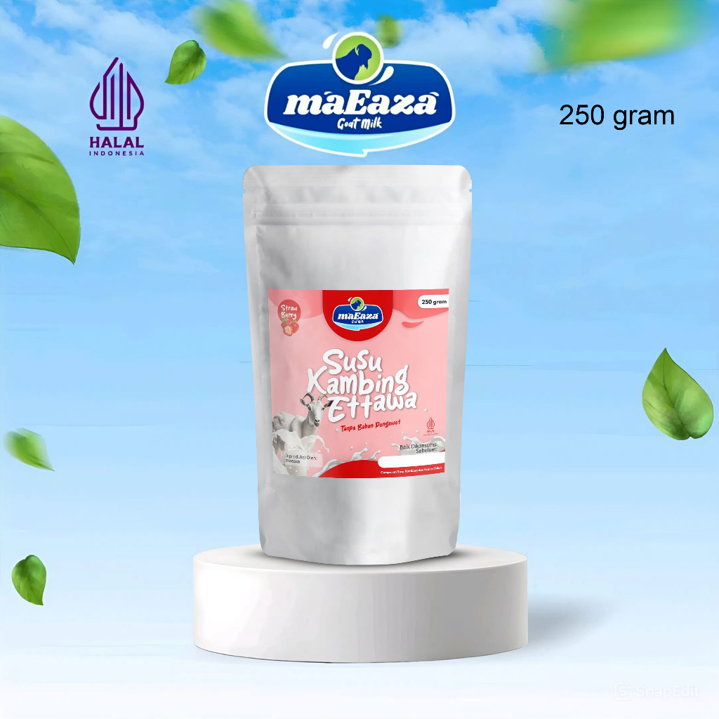 

MaEaza Susu Kambing Rasa Strawberry