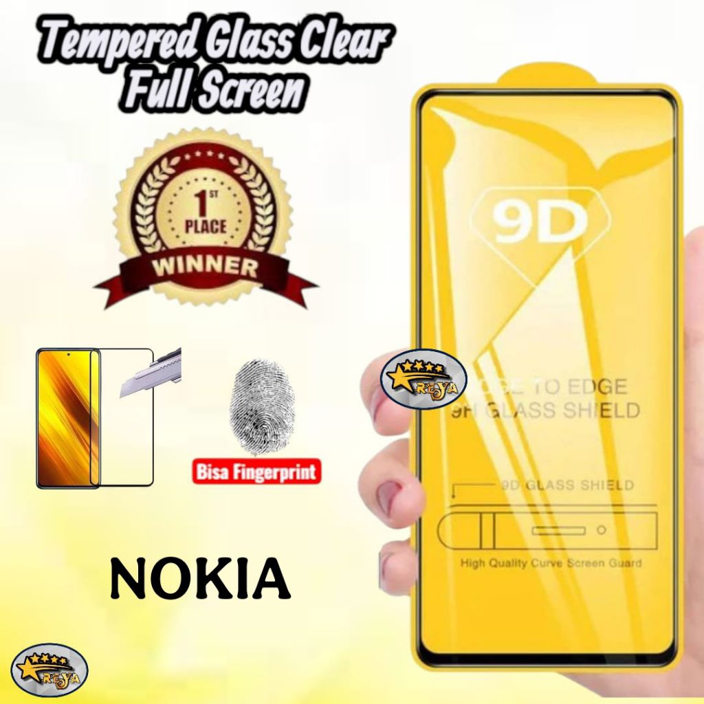 Tempered glass FULL 9D KACA anti gores NOKIA 2 4.2 5 5.1 6 6.1 PLUS PELINDUNG LAYAR TG ANTI GORES PE