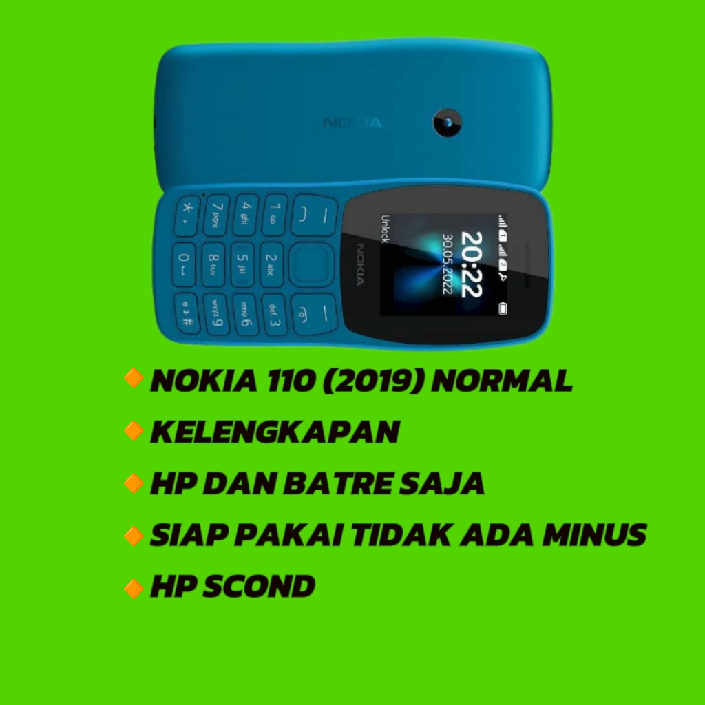 NOKIA JADUL 110 (2019) NORMAL SCOND TERMURAH