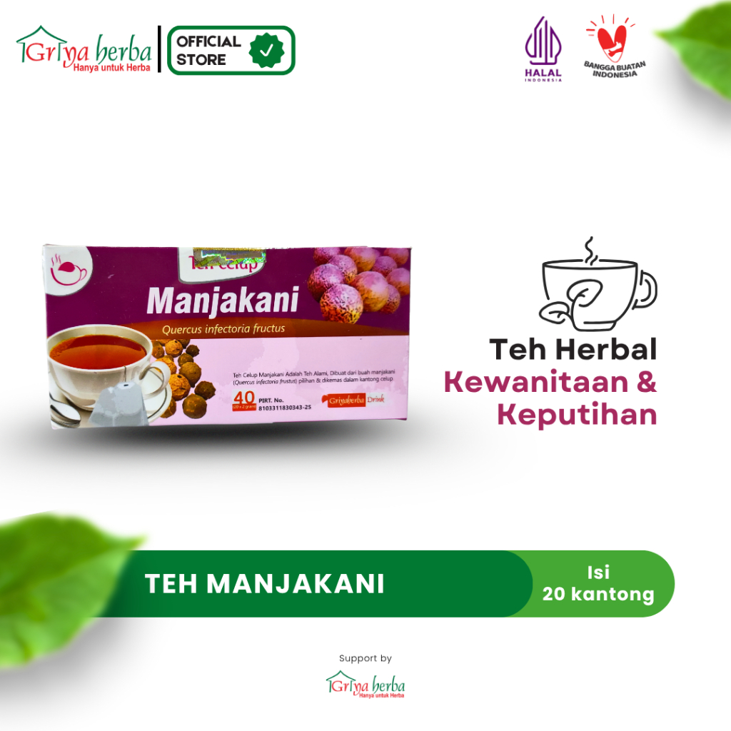 

Teh Herbal Manjakani untuk kesehatan kewanitaan Obat Keputihan dan Minuman Untuk Wanita Teh Manjakani Griya Herba Original HALAL MUI