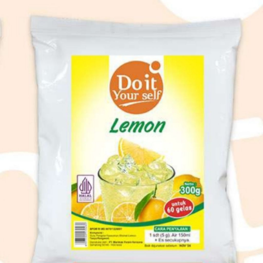 

DIY Powder Minuman Buah Lemon 300gr