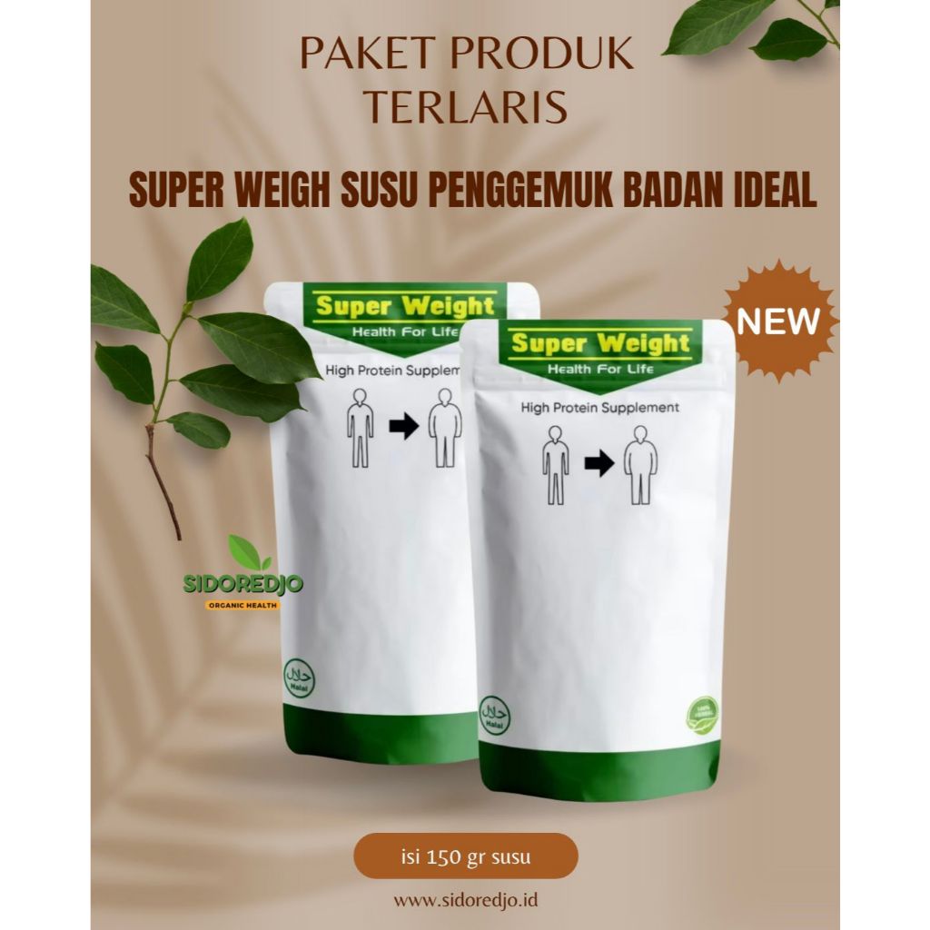 

PROMO!!! Super Weight Gain Adult Penambah Berat Badan Ampuh ISI 150gr