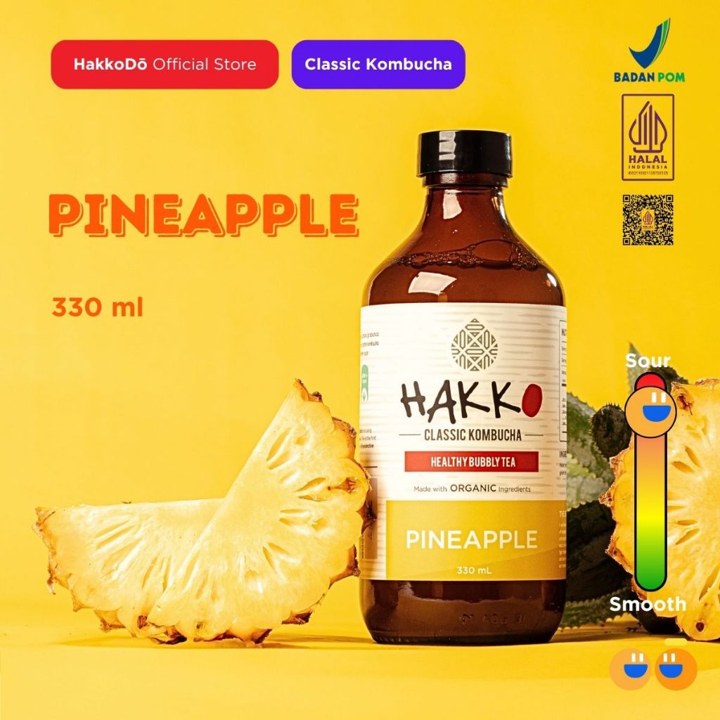 

Hakko Kombucha Pineapple/ Nenas 330ml
