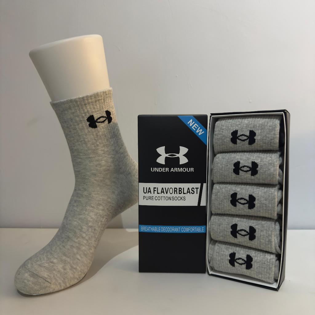 UNDER ARMOUR SOCK / KAOS KAKI UNDER ARMOUR / 1 BOX ISI 5 PSG ABU-ABU