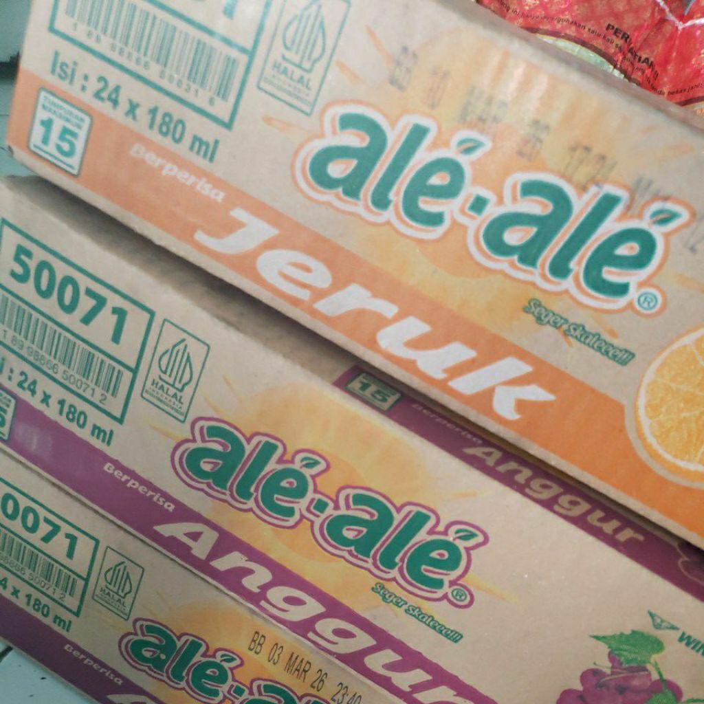 

Ale-ale 1 dus (1 dus isi : 24 x 180 ml)