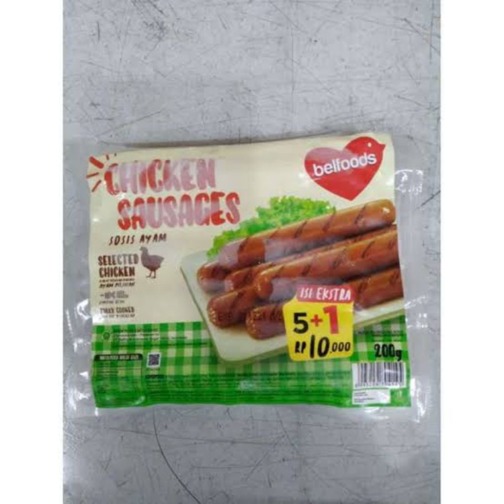 

Belfoods Sosis Ayam 200 gr isi 6 (Frozen Food)