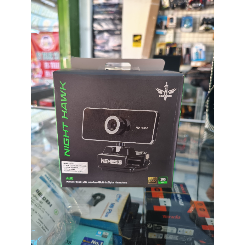 WEBCAM, KAMERA STREAMING, WEBCAM NYK NEMESIS A80 NIGHT HAWK 1080P
