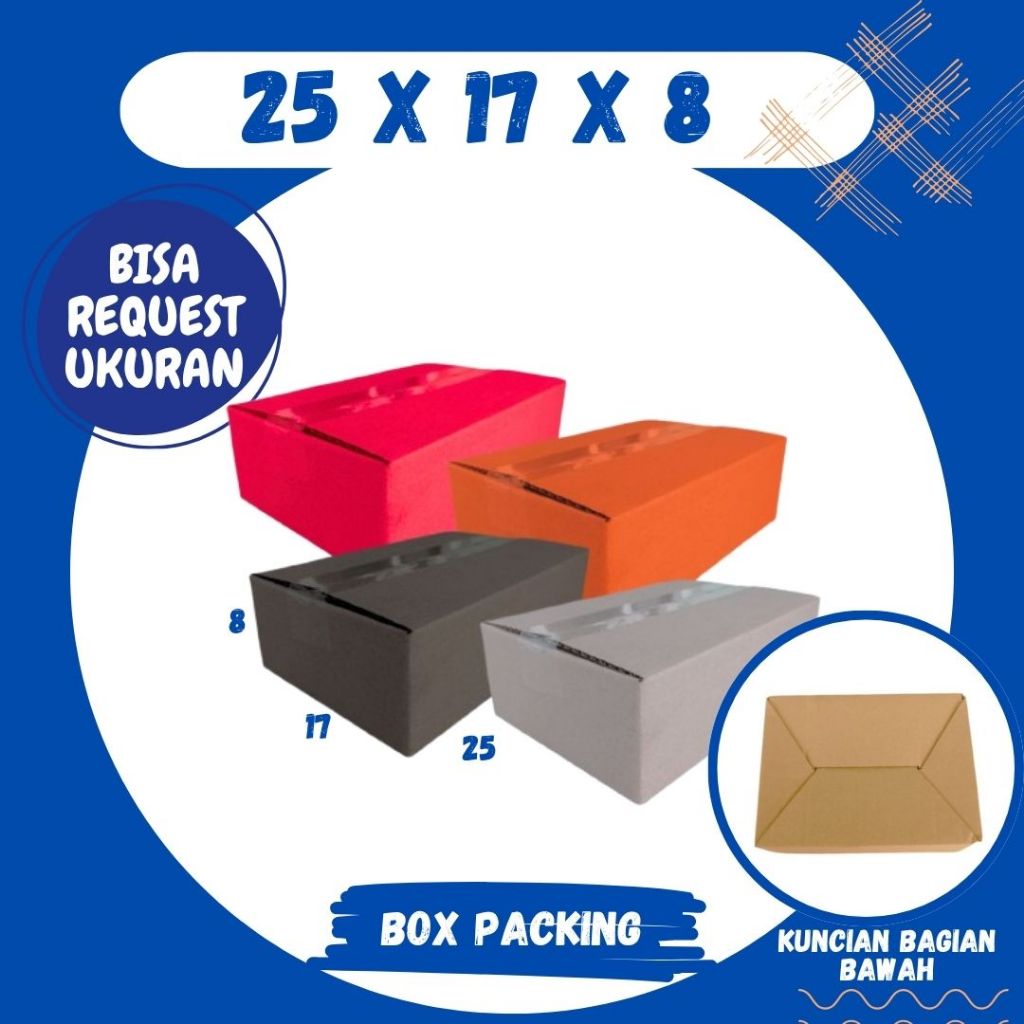 

Box 25x17x8 A0 / Kardus 25x17x8 A0 Packing Karton / Dus 25x17x8 A0 Kotak Botol Kemasan malang Grosir