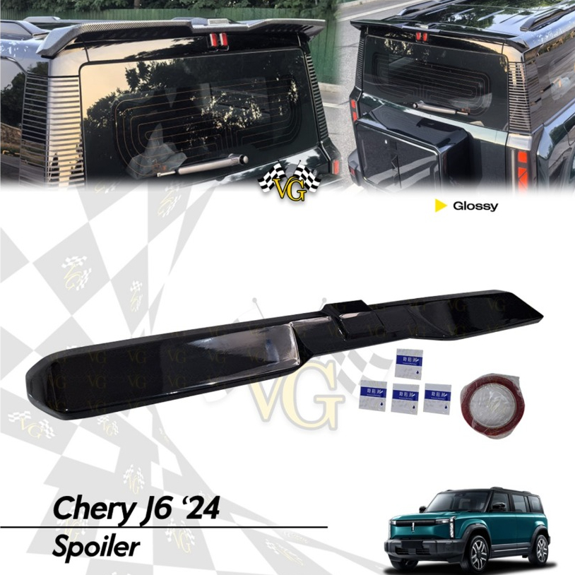Chery J6 Spoiler Glossy / Spoiler Chery J6 2024 Terbaru Rear Spoiler Glossy Chery J6