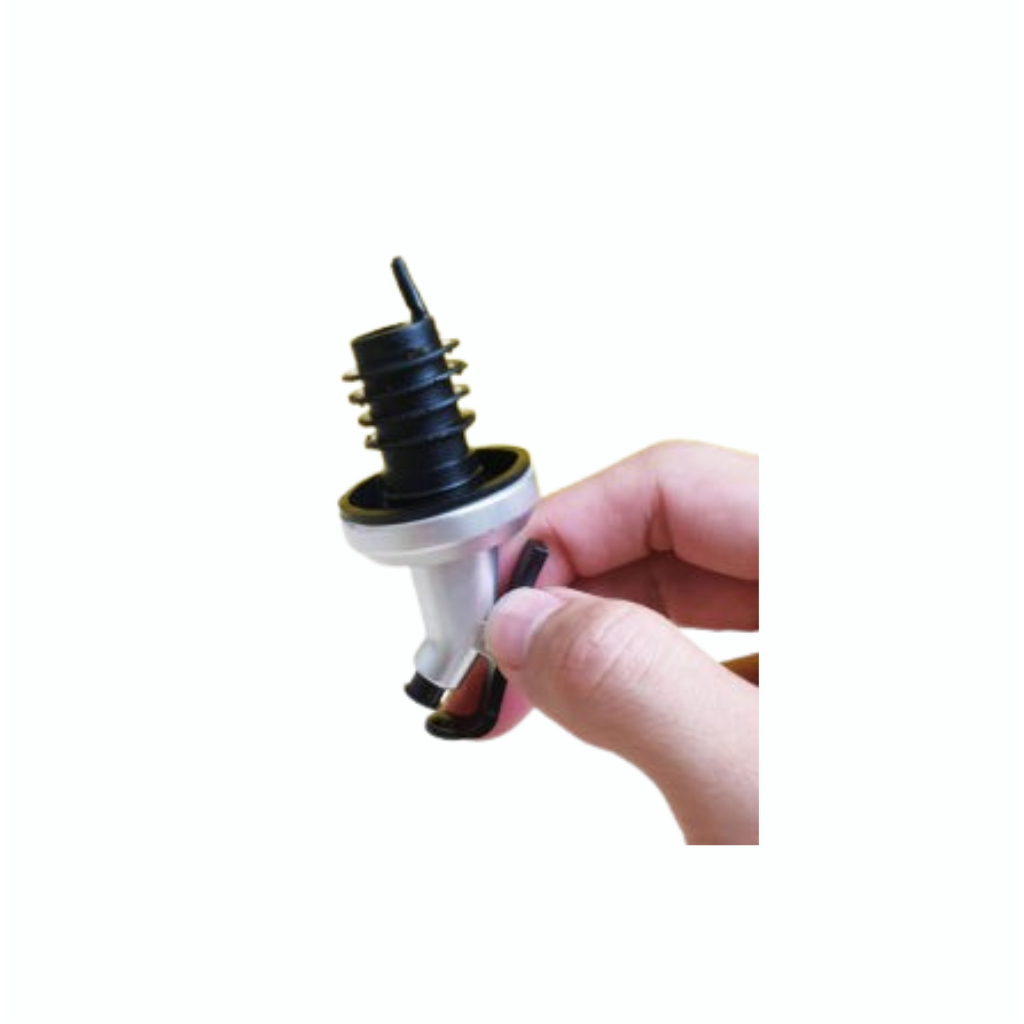 Tutup Botol Serbaguna Tutup Kaca Botol Minyak Kecap Sirup Silver Simpel & Unik