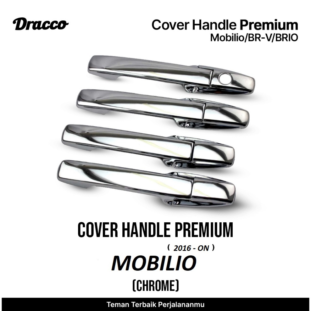 Cover Handle Premium Mobilio 2016 - ON Tutup Gagang Pintu Mobil Aksesoris Dracco