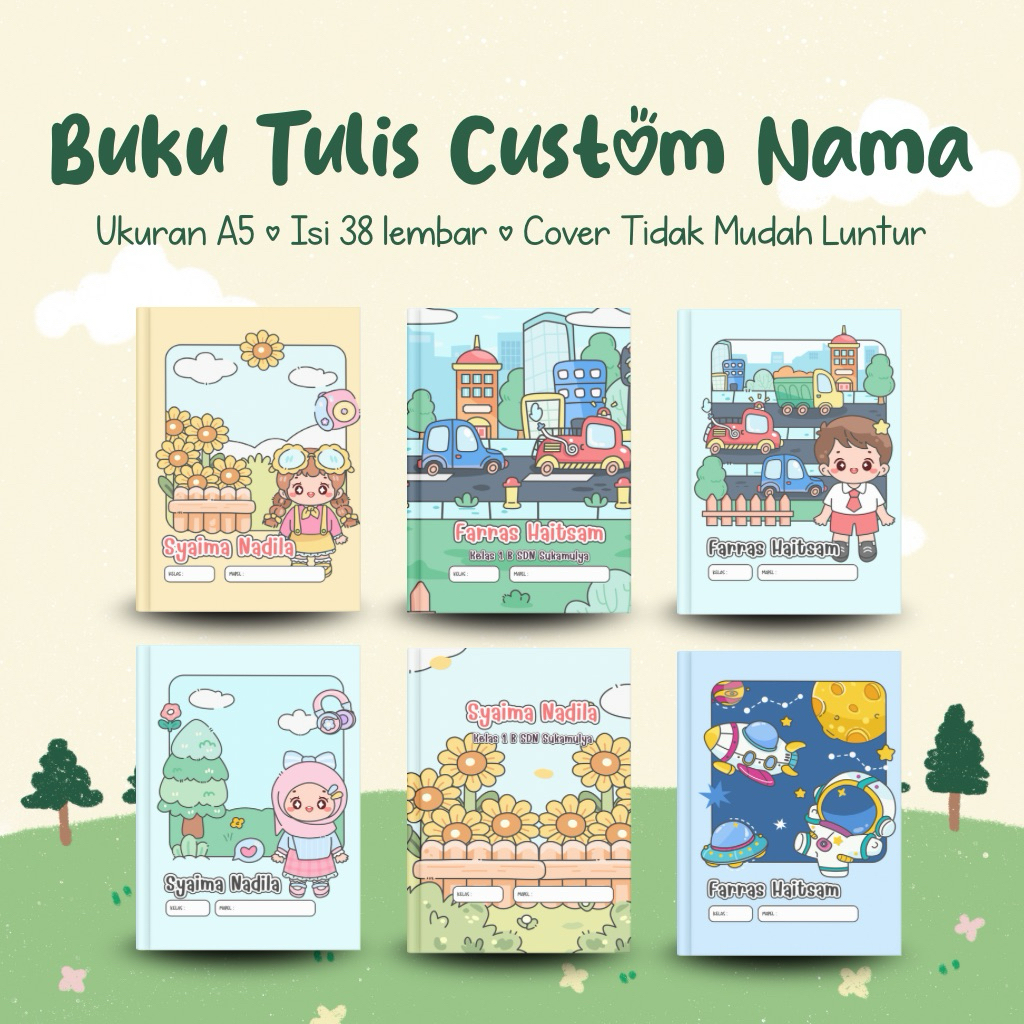 

Buku Tulis Custom Nama