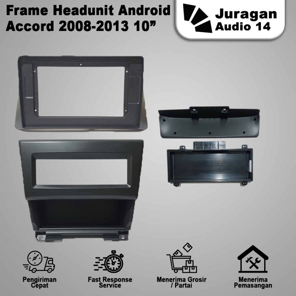 Frame Head Unit Android 10 Inch Honda Accord 2008 - 2012