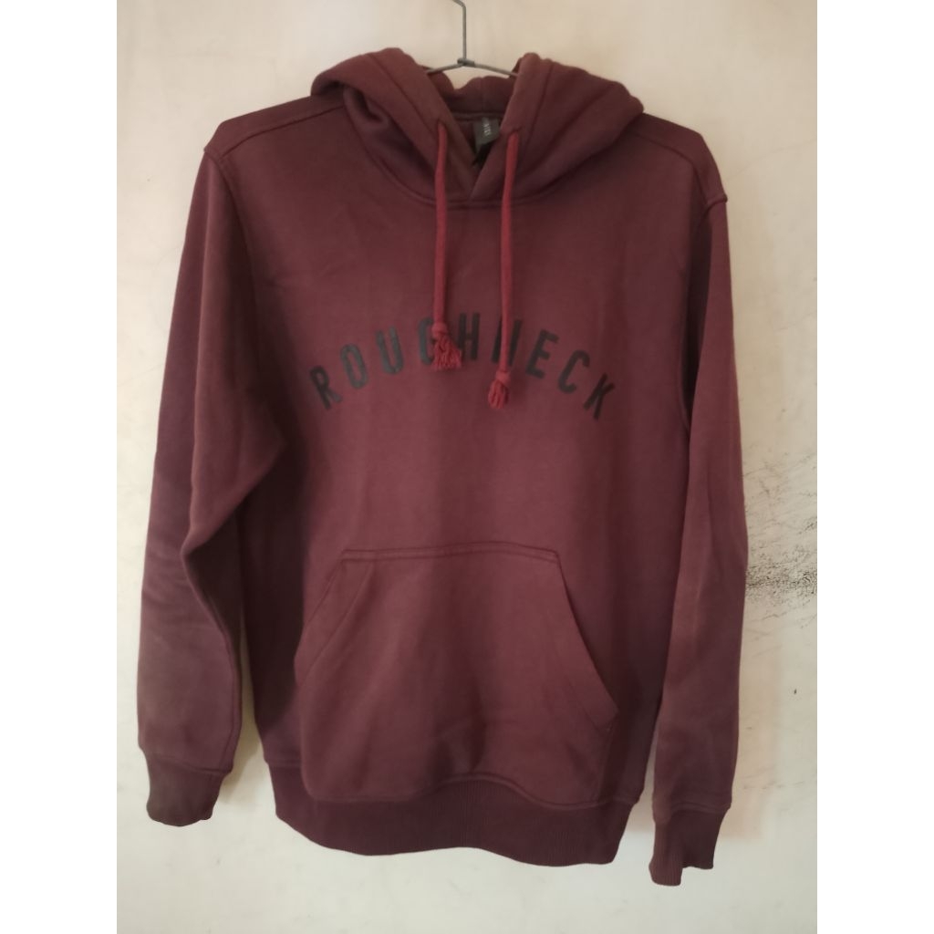 Jacket Hoodie Roughneck Merah Maroon