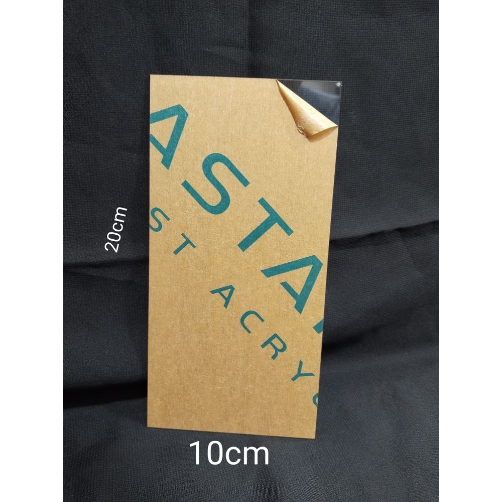 

Lembaran Akrilik Bening Tebel 2 mm ukuran 10cm x 20cm