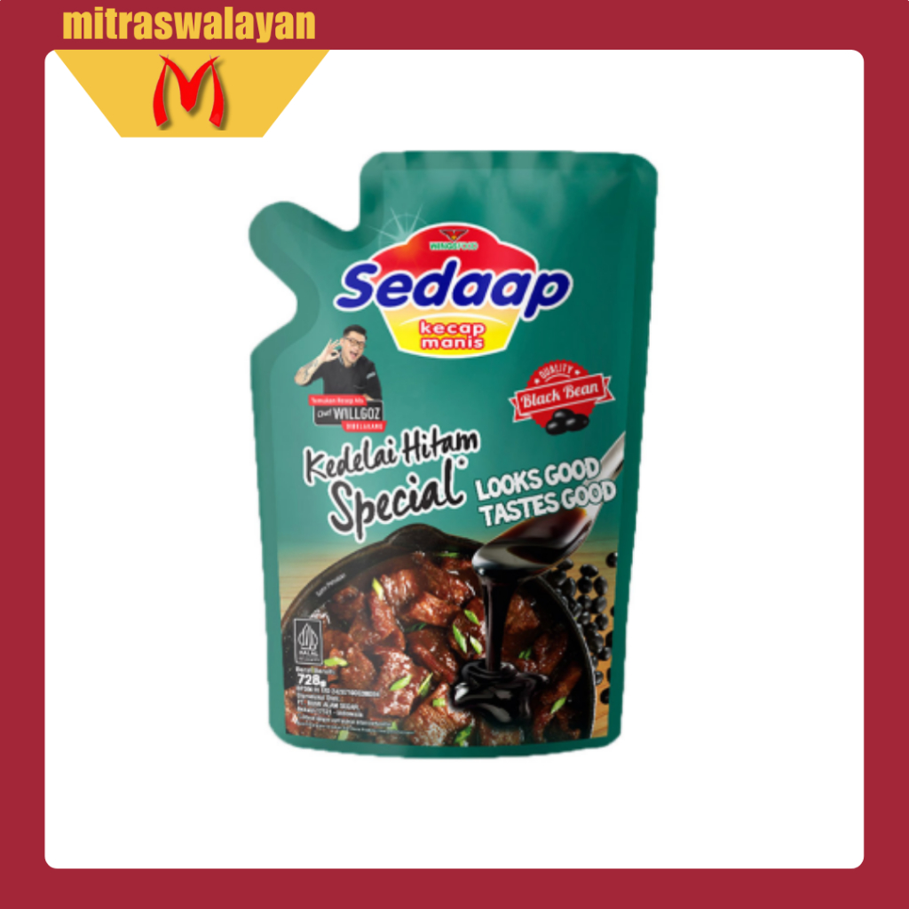 

SEDAAP Kecap Manis Kedelai Hitam Spesial 728 gr
